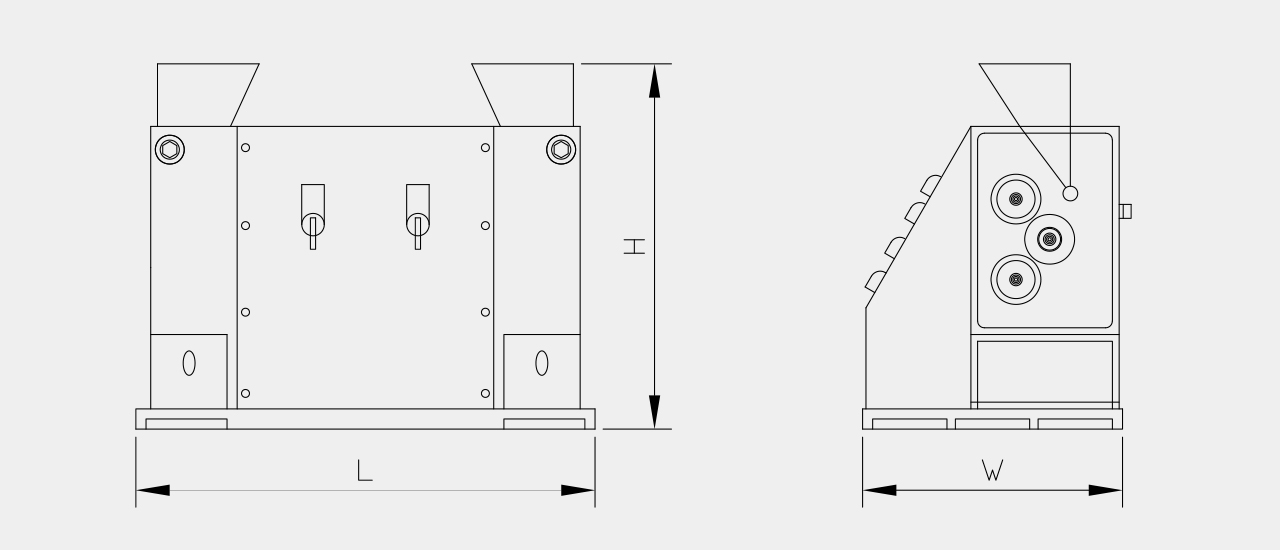 lab roller mill drawing